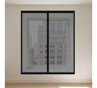 Mosquitera para Ventana 85 x 150 cm sin Taladrar Ni Atornillar Pantalla Magnética Ajustable Ventana de Bricolaje Fácil Instalación Adhesiva para Todas Las Ventanas, Negro