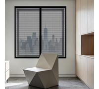 Mosquitera para Ventana 85 x 85 cm Imanes Se Cierran Automáticamente Mosquiteras Ventanas Magnética Fácil Instalación, Sin Taladrar Ni Atornillar para Todas Las Ventanas, Negro