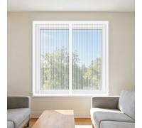 Mosquitera para Ventana 95 x 165 cm Imanes Se Cierran Automáticamente Mosquitera Ajustable Ventanas Lavables para Ventanasde Balcón, Ventanasde Patio, Sala, Blanco