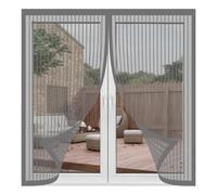 Mosquitera para Ventana Autoadhesiva 80 x 160 cm sin Taladrar Ni Atornillar Mosquitera Ventana Magnetica Fácil Instalación Adhesiva Adecuada para Decoración Del Hogar, Gris