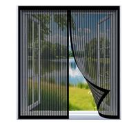 Mosquitera para Ventana Autoadhesiva 83 x 83 cm Fácil Instalación sin Taladrar, Fácil de Limpiar Mosquiteras a Medida Magnética para Todas Las Ventanas, Negro