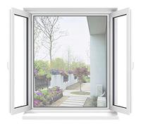 Mosquitera Para Ventana Autoadhesiva, Red Antimosquitos, Red De Pantalla Para Ventana, Ajuste Sin Perforar | Transparente | Protección Contra Insectos Fácil Instalación (100 x 140 cm,Blanco)