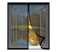 Mosquitera para Ventana Corredera 100 x 125 cm Fácil Instalación sin Taladrar, Fácil de Limpiar Anti Mosquito Insecto Cortina para Todas Las Ventanas, Negro