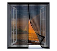 Mosquitera para Ventana Corredera 100 x 125 cm Fácil Instalación sin Taladrar, Fácil de Limpiar Mosquiteras a Medida Magnética para Todas Las Ventanas, Negro