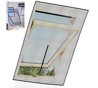 Mosquitera para Ventana de Techo, Color Negro, mosquitera, 120 cm x 140 cm, Malla para Moscas