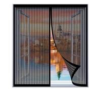 Mosquitera para Ventana Grande 100 x 125 cm Fácil Instalación sin Taladrar, Fácil de Limpiar Esta Mosquitera para Ventanas para Todas Las Ventanas, Negro