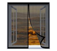 Mosquitera para Ventana Grande 100 x 125 cm Fácil Instalación sin Taladrar, Fácil de Limpiar Mosquitera Autoadhesiva para Todas Las Ventanas, Negro