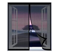 Mosquitera para Ventana Grande 60 x 65 cm Fácil Instalación sin Taladrar, Fácil de Limpiar Ventana Mosquitera Resistente a Los Arañazos para Todas Las Ventanas, Negro