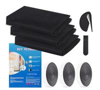 Mosquitera para Ventana, Mosquitera Ventana Velcro, Malla Mosquitera Adhesiva, Recortable, No Necesita Taladrar, Protección Contra Mosquitos (Noir, 150 x 200 cm | 3 Pcs)