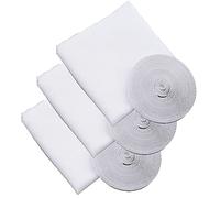 Mosquitera para ventana, paquete de 3 mosquiteras autoadhesivas para ventana, cortina de malla de insectos con 3 rollos de cinta adhesiva de gancho, se ajusta a múltiples ventanas