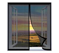 Mosquitera para Ventanas 40 x 90 cm Fácil Instalación sin Taladrar, Fácil de Limpiar Adsorción Magnética Anti Mosquito Insecto Mosquitera para Todas Las Ventanas, Negro