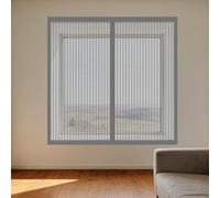 Mosquitera para Ventanas 50 x 120 cm Protección Contra Mosquitos y Moscas Ventana Contra Insectos y Moscas Fácil Instalación Adhesiva para Balcón Corredera Terraza, Gris