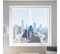 Mosquitera para Ventanas 60 x 65 cm sin Taladrar Ni Atornillar Mosquitera Ventana Magnetica Lavables para Todas Las Ventanas Interiores y Exteriores, Blanco