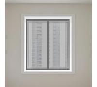 Mosquitera para Ventanas 65 x 110 cm Mantiene Insectos, Moscas y Mosquitos Fuera Mosquitera Magnética Ventanas Fácil Instalación Adhesiva para Todas Las, Gris
