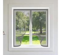 Mosquitera para Ventanas 90 x 140 cm Protección Contra Mosquitos y Moscas Mosquitera Ventana Mosquiteras Fácil de Limpiar para Exterior Jardín Balcón Salón Casa Tienda, Gris