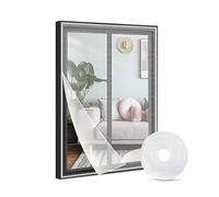 Mosquitera para Ventanas Adhesiva - Mosquiteras Protección Contra Insectos Recortable Red Malla Ajustable Anti Moscas, Mosquitos (Blanco, 150x220cm)