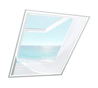 Mosquitera para Ventanas, Blanco 120x155cm Sin taladros Mosquitera para Ventanas, Cierre De Cinta mágica, para Ventanas De Terraza, Cocina, Pasillo