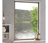 Mosquitera Para Ventanas Con Marco De Aluminio, Protección Contra Insectos, Mosquitera Ventana, Tela Mosquitera, Adecuada Para Salón Y Dormitorio, Marrón, 90 x 120 cm