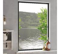 Mosquitera Para Ventanas Con Marco De Aluminio, Protección Contra Insectos, Mosquitera Ventana, Tela Mosquitera, Adecuada Para Salón Y Dormitorio, Antracita, 90 x 120 cm