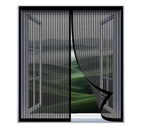 Mosquitera para Ventanas Correderas 110 x 115 cm Fácil Instalación sin Taladrar, Fácil de Limpiar Malla Mosquiteras para Ventanas para Todas Las, Negro