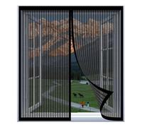 Mosquitera para Ventanas de Aluminio 60 x 65 cm Fácil Instalación sin Taladrar, Fácil de Limpiar Adsorción Magnética Plegable para Todas Las Ventanas, Negro