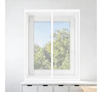 Mosquitera para Ventanas Magnéticas 50 x 105 cm sin Taladrar Ni Atornillar Mosquitera Ajustable Ventanas Fácil de Limpiar para Ventana de Bricolaje para Caseras Oficina, Blanco
