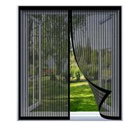 Mosquitera para Ventanas Magneticas 60 x 65 cm Fácil Instalación sin Taladrar, Fácil de Limpiar Pantalla Contra Insectos para Todas Las Ventanas, Negro