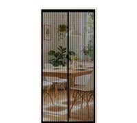 Mosquitera Puerta 100 x 195 cm Anti-Insectos Mosquitera para Puerta Instalación sin Taladro para Exterior de Balcón Patio, Negro