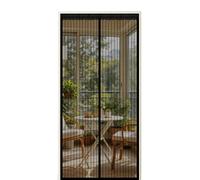 Mosquitera Puerta 100 x 245 cm Anti-Insectos Cortina Mosquitera, Mosquiteras Instalación sin Taladro para Puerta Exterior de Balcón Patio, Negro