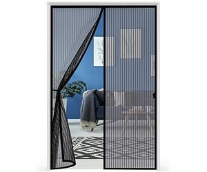 Mosquitera Puerta 100x210cm,Magnetica Mosquitera Puerta Corredera Exterior Se Cierra Automáticamente,Cortina Antimosquitos con iman sin Taladrar Para Puertas de Patio y Puertas Balconeras