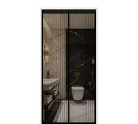 Mosquitera Puerta 155 x 250 cm Anti-Insectos Mosquitera Puerta Magnética Antimosquitos Instalación sin Taladro para Exterior de Balcón Patio, Negro