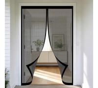 Mosquitera Puerta 50 x 100 cm Cierre Automático, Mantiene El Aire Fresco en El Interior, Fácil de Instalar, Los Bichos Fuera Mosquitera Reversible para Puerta Corredera, Negro