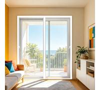 Mosquitera Puerta 50 x 120 cm Mosquitero Magnético para Puerta Cierre Magnético de Arriba a Abajo, Automáticamente, Mantiene El Aire Fresco, para Balcón Dormitorio, Blanco