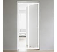 Mosquitera Puerta 50 x 190 cm Junta Magnética de Arriba a Abajo, sin Taladrar, Transpirables, Resistente Al Viento Cortina Magnética Antiinsectos para Puerta Exterior, Blanco