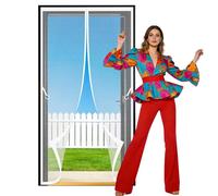 Mosquitera Puerta 70 x 201 cm Imán sin Necesidad de Taladrar Mosquitera Cortina Puerta Magnetica Mantiene El Aire Fresco para Puertas de Patio y Balconeras, Blanco