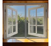 Mosquitera Puerta 95 x 110 cm Junta Magnética de Arriba a Abajo, sin Taladrar, Transpirables, Resistente Al Viento Puerta Mosquitera para Exterior, Gris