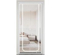 Mosquitera puerta corredera Con cremallera cortina mosquitera puerta Puertas cortina mosquitera-A-43x87in/110x220cm(Width*Height)