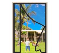 Mosquitera Puerta Magnetic 300x260cm Negro Cortina Mosquiteras Magnética para Puerta de Balcón Patio Cierre Magnético Automático Que Evita el Paso de Insectos