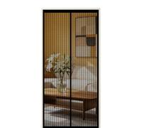 Mosquitera Puerta Magnetica 100 x 205 cm Cierre Automático Mosquitera Magnética para Puertas Instalación sin Taladro para Puerta Exterior de Balcón Patio, Negro