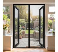 Mosquitera Puerta Magnética 101 x 254 cm Varios Tallas Cortina Mosquitera Puerta Montaje Fácil de Pegar Mantiene El Aire Fresco en El Interior, Negro