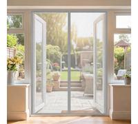 Mosquitera Puerta Magnética 101 x 275 cm Varios Tallas Cortina Mosquitera Puerta Montaje Fácil de Pegar Mantiene El Aire Fresco en El Interior, Gris