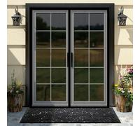 Mosquitera Puerta Magnetica 112 x 169 cm Cierre Automático con Imanes y Pesos, Taladrar Fácil de Instalar Mantiene Cortina Magnética para Puerta Proteger a su Familia, Negro