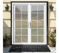 Mosquitera Puerta Magnetica 114 x 167 cm Cierre Automático con Imanes y Pesos, Taladrar Fácil de Instalar Mantiene Cortina Magnética para Puerta Proteger a su Familia, Blanco