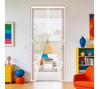 Mosquitera Puerta Magnetica 119 x 190 cm Varios Tallas Mosquitera Imantada Puerta Resistente a La Rotura para Puertas de Balcón O Terraza, Blanco