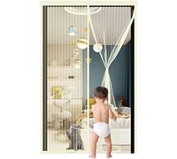 Mosquitera Puerta Magnetica 120x195cm,Cortinas Mosquitera Magnética para Puertas,Cerrado Automático,Ideal para Balcón, Corredor o como Contrapuerta,Beige