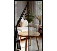 Mosquitera Puerta Magnética 130x204cm(AnchoxAlto) Varios Tallas, Cierre Automático Rede Mosquito Porta Magnética Resistente a La Rotura, Resistente para Balcon Patio Corredera, Negro