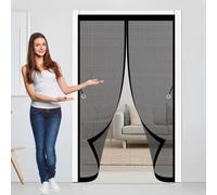 Mosquitera Puerta Magnetica 138 x 142 cm Protección Contra Insectos, Malla Fina, Mantiene El Aire Fresco, Mosquitera Magnética para Puerta de Balcón, Puerta de Patio, Negro