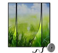 Mosquitera Puerta Magnetica 145x200cm, Doble Apertura Lateral Mosquitera Puerta Exterior Corredera Puerta Balcon, Cortina Mosquitera con Imanes de Malla Negro Fibra de Vidrio Antimosquitos