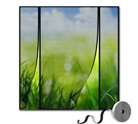 Mosquitera Puerta Magnetica 145x200cm, Doble Apertura Lateral Mosquitera Puerta Exterior Corredera Puerta Balcon, Cortina Mosquitera con Imanes de Malla Negro Fibra de Vidrio Antimosquitos