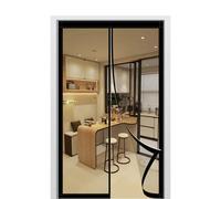 Mosquitera Puerta Magnetica 150 x 218 cm Mantiene El Aire Fresco en El Interior Mosquiteras Puertas Magneticas Fácil Instalación sin Taladrar para Puerta Exterior de Balcón/Patio, Negro